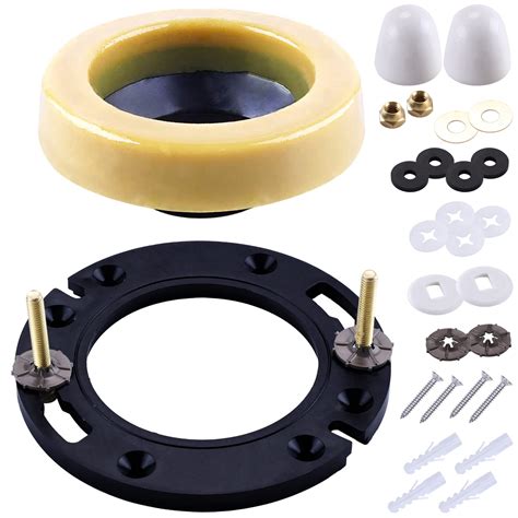 This superior solution eliminates messy wax, and cuts down on repair time, with a rubber toilet seal design. . Toilet bowl flange repair kit